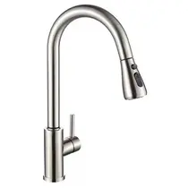 Misturador Monocomando Cozinha Gourmet Escovado C/ DUCHA EXTRAIVEL - 3052