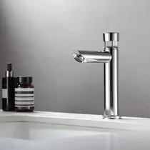 Torneira Automatica 100% Metal Cromado Para Banheiro Lavatório  - 6755A