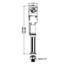Mecanismo P/ Entrada de Água de Caixa Acoplada Universal. Censi 9001-1