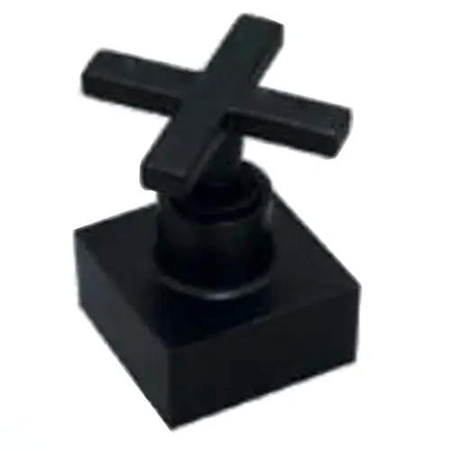 Acabamento Registro Metal Preto ½" e ¾" e 1" 1000C51