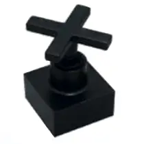 Acabamento Registro Metal Preto ½" e ¾" e 1" 1000C51