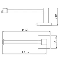 Porta Papel Higiênico Metal Cromado 847 Chromed