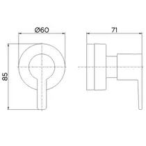 Acabamento para Registro Base Deca 1/2", 3/4" e 1" DOCOL Gali - 90008067006