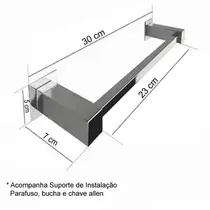 Porta Toalha Rosto 30cm Cromado 7102AC