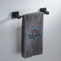 Porta Toalha Rosto 30cm Preto 7103AC