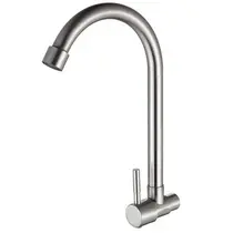 Torneira Cozinha Bica Movel PAREDE Escovado - 6603B