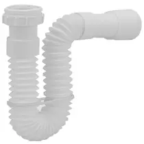 Sifão Flexivel Multiuso BRANCO Banheiro, Lavatório, Cozinha e Tanque - White 1549