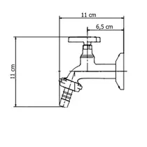 Torneira Jardim Com Bico Para Mangueira  1/4 de Volta - 1153C97
