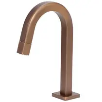 Torneira Banheiro Lavatório Bica Baixa Cobre Quadrada 3591 Copper