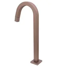 Torneira Banheiro Lavatório Bica Alta Cobre Quadrada 3592 Copper