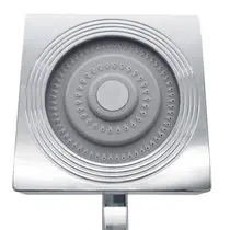 Chuveiro Quadrado c/ Braço CROMADO Autolimpante ATC-04 - 1970