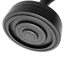 Chuveiro Redondo c/ Braço PRETO Autolimpante ATC-01 - 1970