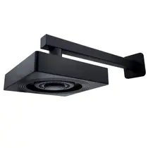 Chuveiro Quadrado c/ Braço PRETO Autolimpante ATC-03 - 1970