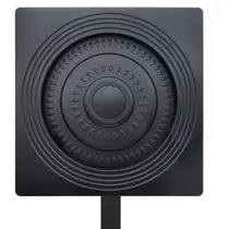 Chuveiro Quadrado c/ Braço PRETO Autolimpante ATC-03 - 1970