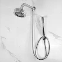 Chuveiro Redondo c/ Desviador CROMADO Autolimpante 1970