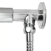 Chuveiro Redondo c/ Desviador CROMADO Autolimpante 1970