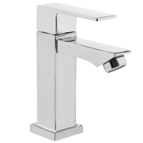 Torneira Banheiro Lavabo 1/4 Volta Bica Baixa Metal Cromado 6617A