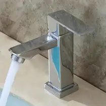 Torneira Banheiro Lavabo 1/4 Volta Bica Baixa Metal Cromado 6617A