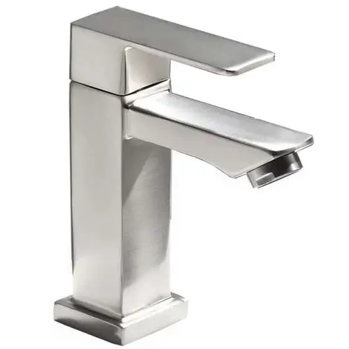Torneira Banheiro Lavabo 1/4 Volta Bica Baixa Metal Escovada 6617E