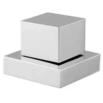 Acabamento Registro Plastico Cromado ESTRIA Deca ½ e ¾ Cubo 583 C87 ABS