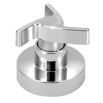 Acabamento Registro Plastico Cromado ESTRIA DOCOL ½ e ¾ Trizeta - ABS