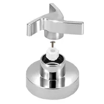 Acabamento Registro Plastico Cromado ESTRIA DOCOL ½ e ¾ Trizeta - ABS