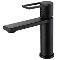 Torneira Monocomando Lavatório Baixa Metal Preto -  1070P