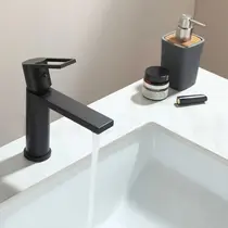 Torneira Monocomando Lavatório Baixa Metal Preto -  1070P