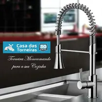 Torneira Cozinha Gourmet Misturador Monocomando METAL CROMADO 1002A
