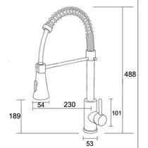 Torneira Cozinha Gourmet Misturador Monocomando METAL CROMADO 1002A