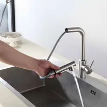 Misturador Monocomando Cozinha Gourmet Escovado C/ DUCHA EXTRAIVEL - 6028E