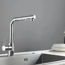 Misturador Monocomando Cozinha Gourmet Cromado C/ DUCHA EXTRAIVEL - 6028A