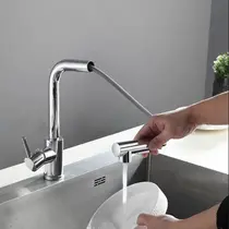 Misturador Monocomando Cozinha Gourmet Cromado C/ DUCHA EXTRAIVEL - 6028A