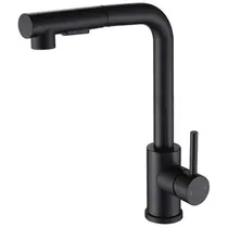 Misturador Monocomando Cozinha Gourmet Preto C/ DUCHA EXTRAIVEL - 6028P
