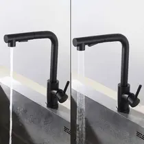 Misturador Monocomando Cozinha Gourmet Preto C/ DUCHA EXTRAIVEL - 6028P