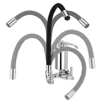 Torneira Cozinha Flexível Parede Branco  - FPBR