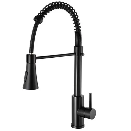 Torneira Cozinha Gourmet Misturador Monocomando METAL Preto 1002P