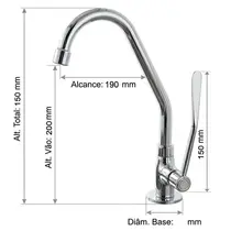 Torneira Clinica Mesa WS04
