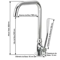 Torneira Clinica Mesa WS27