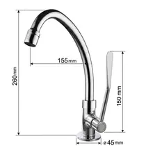 Torneira Clinica Mesa WS22