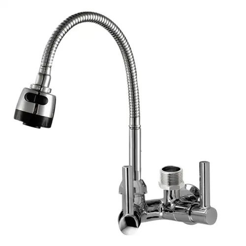 Torneira Cozinha Flexivel PAREDE Saida 3/4 Lava Louça - Maquina - 1133C34 -1/4 x 3/4