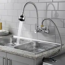 Torneira Cozinha Flexivel PAREDE Saida 3/4 Lava Louça - Maquina - 1133C34 -1/4 x 3/4