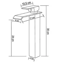 Torneira Monocomando Cascata Lavatório /Lavabo Alta - 1229A