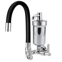 Torneira Cozinha Flexível Parede Preta - FPPT - C34