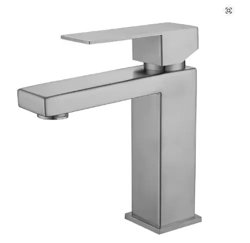 Torneira Misturador Monocomando Banheiro / Lavatório - Escovada - Brushed Short