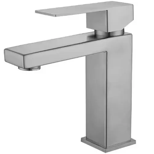 Torneira Misturador Monocomando Banheiro / Lavatório - Escovada - Brushed Short
