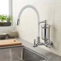 Torneira Cozinha Flexível Parede Branco - FPBR - C34