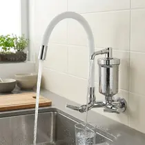 Torneira Cozinha Flexível Parede Branco - FPBR - C34