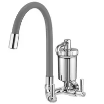 Torneira Cozinha Flexível Parede Cinza - FPCZ C34
