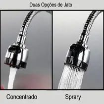 Torneira Cozinha Metal Cromado Flexivel PAREDE 1175C65